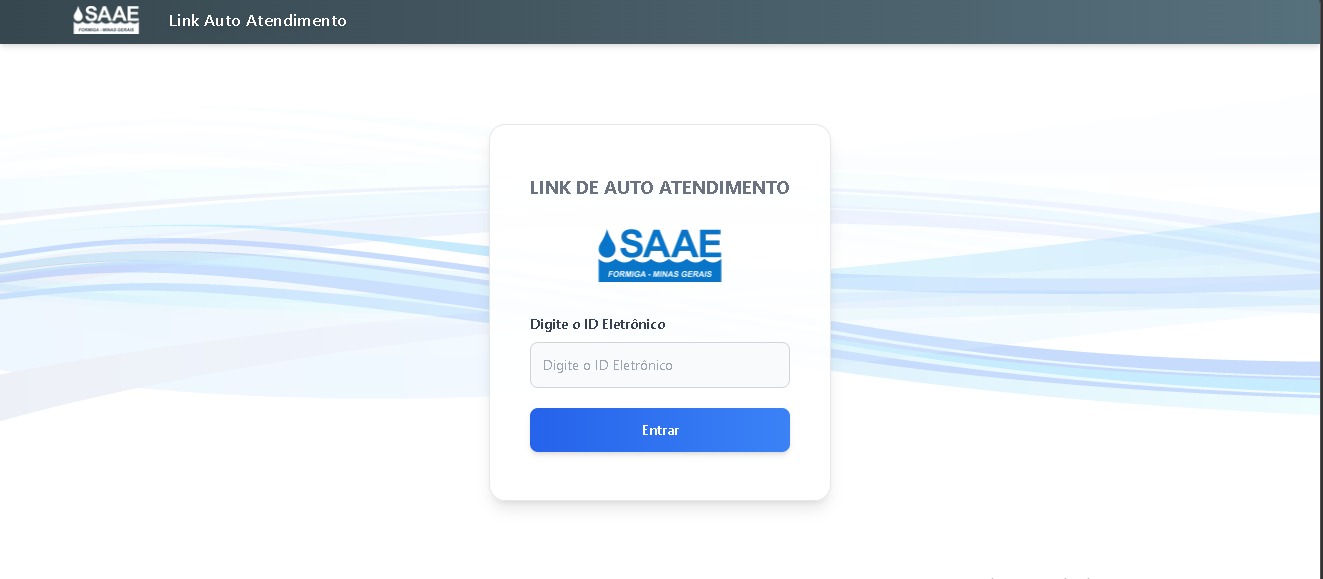 Pagina inicial do portal